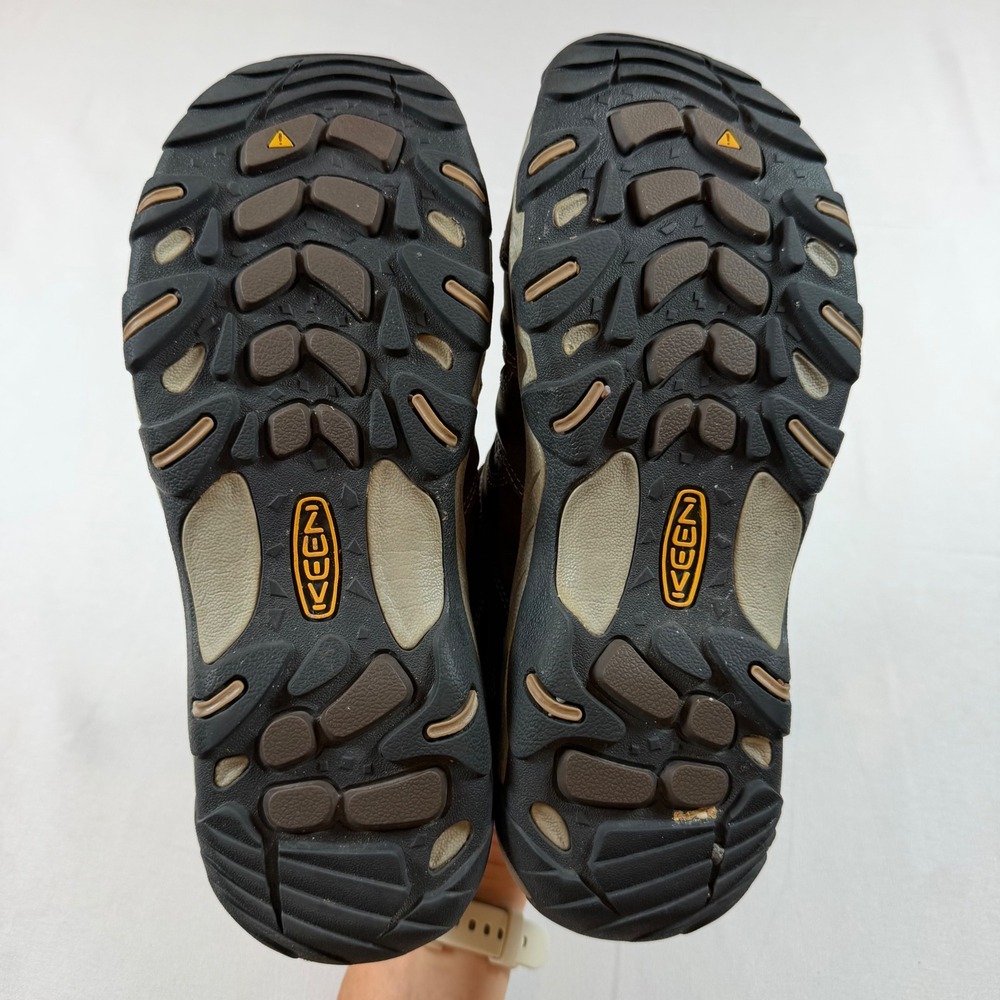 Keen Koven Hiking Shoes Womens 8.5 Brown Tan Mesh Leather Low Top 1011547 - Picture 8 of 9
